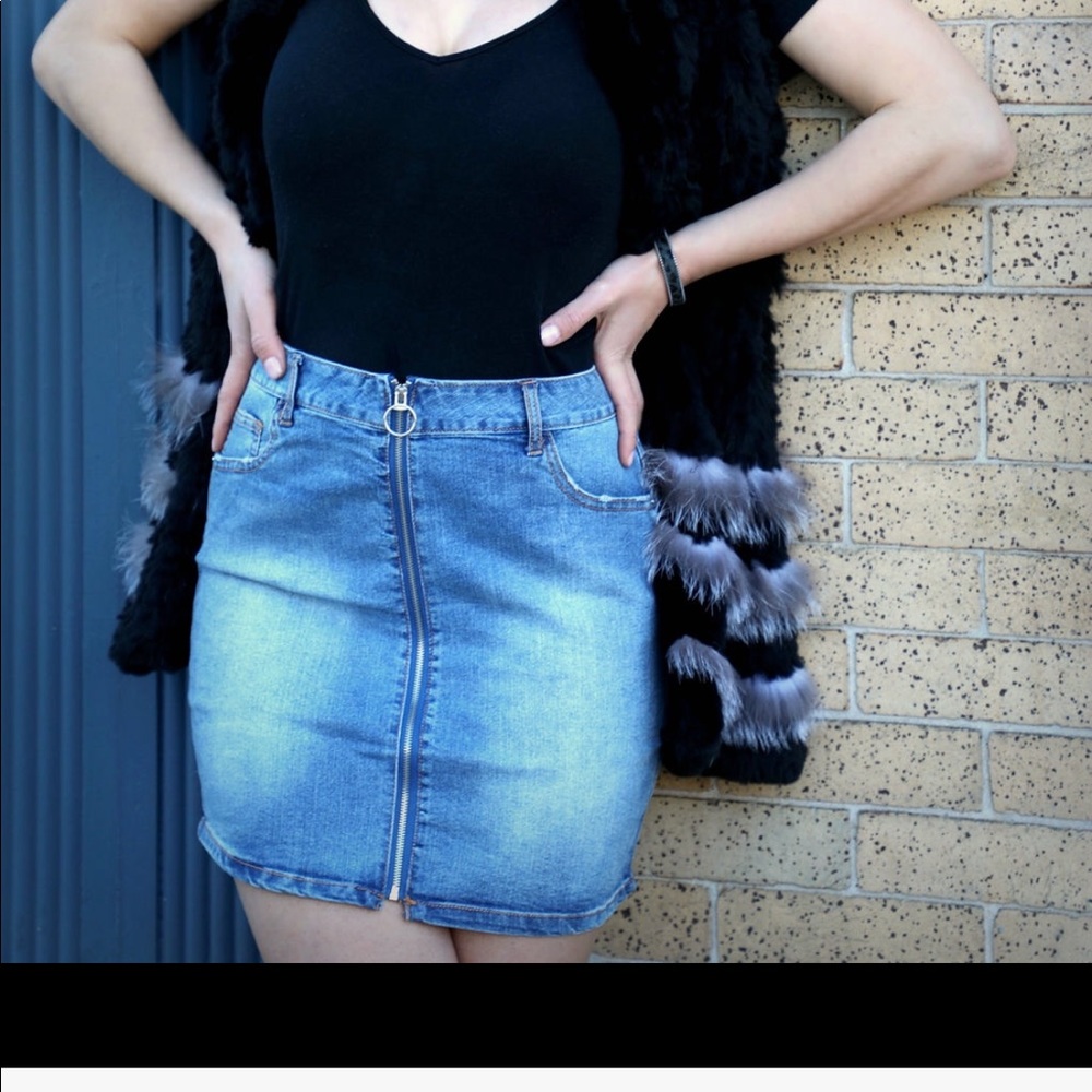 Casual Denim Skirt